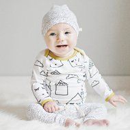 Clothes Set ,BeautyVan Cute Newborn Baby Kids Cartoon House T-Shirt Top +Pants Hat Outfit Clothes Set (24M, White)