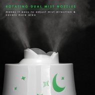 LINKYO Cool Mist Ultrasonic Humidifier - Whisper Quiet with Playful Outer Design for Baby Room, 2L N5