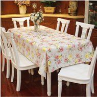 Spritech(TM) 53.9" * 86.6" Fashions Rectangular Waterproof PVC Plastic Table Cloth Table Cover N15