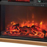 (2) Lifesmart 3 Element Electric Infrared Fireplace Heaters N2