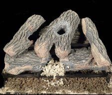 Kingston Gas Log Size: 8" H x 18" W x 8" D N6