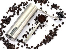 SUNKO Coffee Grinder Manual Coffee Mill&amp;Burr Grinder