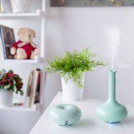 BEW Aromatherapy Diffuser,Wood Grain Cool Mist Ultrasonic Humidifier for Office Home Bedroom Living Room Study... N38