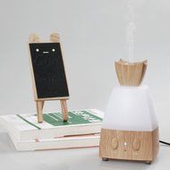 BEW Aromatherapy Diffuser,Wood Grain Cool Mist Ultrasonic Humidifier for Office Home Bedroom Living Room Study... N44