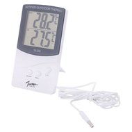 uxcell Plastic Indoor Outdoor LCD Digital Thermometer Hygrometer 1.5m Line N2