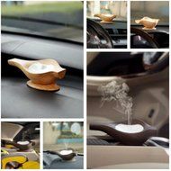 BEW Aromatherapy Diffuser,Wood Grain Cool Mist Ultrasonic Humidifier for Office Home Bedroom Living Room Study... N48