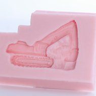 Small Excavator Silicone Mold Food Safe Fondant, Resin, Polymer Clay Mold. Flexible easy to use. Jewelry, Craft...