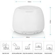 Jhua 400ml Aromatherapy Essential Oil Diffuser Cool Mist Humidifier and Night LED Lights Aroma Diffuser with Waterless... N3