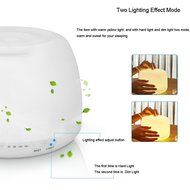 Jhua 400ml Aromatherapy Essential Oil Diffuser Cool Mist Humidifier and Night LED Lights Aroma Diffuser with Waterless... N4