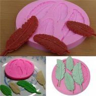 UR Bakeware Silicone 3D Feather Mold Cake Decoration DIY Mold Mould