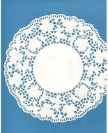 White Round Paper Floral Lace Cake Liner Craft Doilies 8 Inch 48 Pack 4372 NEW