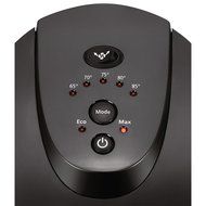 1500W Oscillating Ceramic Tower Heater in Black (Ceramic Tower) N2
