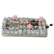 Spritech(TM) Bling Phone Case For LG K7/LG Tribute 5,3D Handmade Silver Crystal Flower Pendant Accessary Design... N10