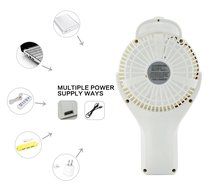 Welltop Mini Handheld USB Misting Fan with Personal Cooling Mist Humidifier Rechargeable Portable Mini Misting... N11