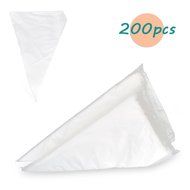 Thiroom 200pcs Disposable Cake Cupcake Decorating Piping Icing Bags 14 inch