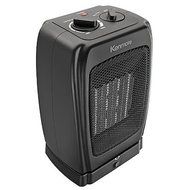 Modern Black Oscillating Ceramic Heater | Contemporary Home Indoor Space Fan Forced Heater by the Living Room... N5