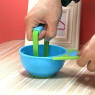 GogoForward Baby Fruit Food Hand Grinding Tool Bowl Rod Set Color Random N2