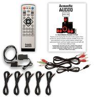 Acoustic Audio AA5180 Home 5.1 Bluetooth Speaker System with Optical Input and 5 Extension Cables