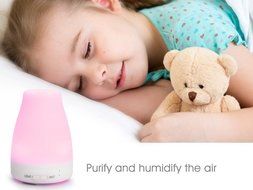 ThreeH 120ml Essential Oil Diffuser Aromatherapy Diffuser Ultrasonic Aroma Cool Mist Humidifier with 7 Color Changing... N2