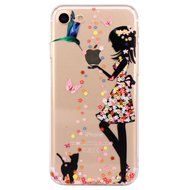 iPhone 7 Case, PHEZEN iPhone 7 Clear Soft TPU Protective Case Back Cover with Beautiful Cherry Blossom Flower... N16