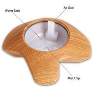 BEW Aromatherapy Diffuser,Wood Grain Cool Mist Ultrasonic Humidifier for Office Home Bedroom Living Room Study... N52