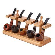 Scotte(TM) Romanesque smoking pipe rack detachable tobacco pipe stand for holder 5 pipe N2