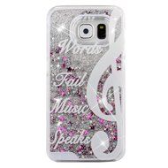 S6 Case,Galaxy S6 Case,PHEZEN Galaxy S6 Bling Case,[Crystal Clear] Creative Design 3D Funny Flowing Bling Glitter... N7