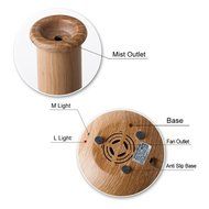 BEW Aromatherapy Diffuser,Wood Grain Cool Mist Ultrasonic Humidifier for Office Home Bedroom Living Room Study... N56