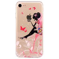 iPhone 7 Case, PHEZEN iPhone 7 Clear Soft TPU Protective Case Back Cover with Beautiful Cherry Blossom Flower... N21