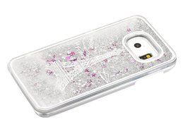 S6 Case,Galaxy S6 Case,PHEZEN Galaxy S6 Bling Case,[Crystal Clear] Creative Design 3D Funny Flowing Bling Glitter... N11