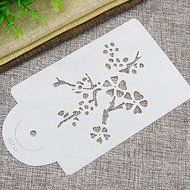 Y&amp;XL&amp;H Blooming Cherry Tree Cake stencil Set, Cake Border Stencil Template, Cake Border Stencils, Art Stencils,