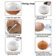 Arova 400ml Aromatherapy Essential Oil Diffuser - Portable Ultrasonic Diffuser Cool Mist Air Humidifier - Timer... N6
