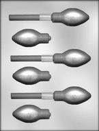 CK Products 1-5/8-Inch 3-D Christmas Light Sucker Chocolate Mold