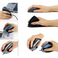 Spritech(TM) USB Wired Health Vertical Mouse Human Ergonomic Wireless Mouse 5 Button Vertical Ergonomic Mouse N6