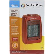 Red Ceramic Heater Powerful and Compact Portable Device with Fan 1500W 130 sq ft N2