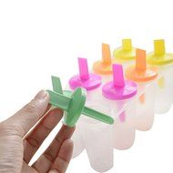 DDLBiz 8 Cell Frozen Ice Cream Pop Mold Popsicle Maker Lolly Mould Tray Pan Kitchen DIY