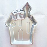 Halloween Theme " The Haunted House / Spook House / Ghostly Church " Metal Cake Tin Novelty Pastry Baking Pan...