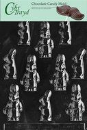 Cybrtrayd E046 Assorted Bunnies Easter Chocolate/Candy Mold