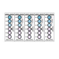 Humidity Indicator Cards 5 Pack - 10-60% 6 Spot(5 Cards) N2