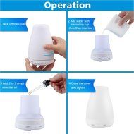 Humidifier 100ML Ultrasonic Cool Mist Aroma with changing Colored LED Lights, Waterless Auto Shut-off and Adjustable... N6