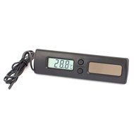 uxcell DST-1 LCD Display Waterproof Solar Power Digital Thermometer C/F Black N2