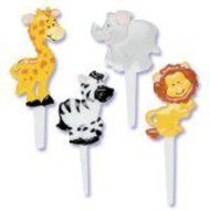Zoo Animal Cupcake Picks - by Bakery Supplies (24-Pack)
