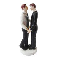 Derker Romance Gay Couple Figurine Wedding Cake Topper