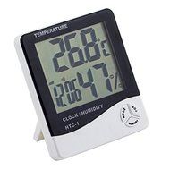 Alloet New HTC-1 Digital LCD Clock Temperature Humidity Meter Hygrometer Thermometer N2