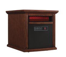 Duraflame 9HM9273-W500 Livingston Portable Electric Infrared Quartz Heater, Walnut Brown N2