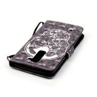 LG K7 Case,LG Tribute 5 Case,Yaheeda [3D Colored Drawing] [Flip Fit] Premium PU Leather Card-Slots Cash-Slots... N46