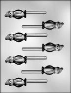 CK Products 2-1/4-Inch Penguin with Hat Sucker Chocolate Mold
