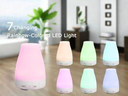 ThreeH 120ml Essential Oil Diffuser Aromatherapy Diffuser Ultrasonic Aroma Cool Mist Humidifier with 7 Color Changing... N3