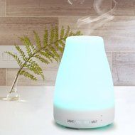 ThreeH 120ml Essential Oil Diffuser Aromatherapy Diffuser Ultrasonic Aroma Cool Mist Humidifier with 7 Color Changing... N4