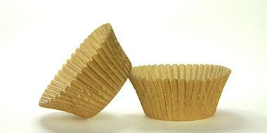50pc Solid Gold Color Standard Size Cupcake Baking Cups Liners Wrappers
